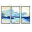«Metallic Indigo I», reproduction sur toile flottante 3 pièces-579259709-579259708