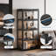     Vitrine à 4 niveaux avec porte rabattable, bibliothèque de rangement Curio Cabinet-253445823