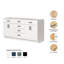 Base de meuble-lavabo à double cuve 66 po Chevron-122944682