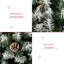 Sapin de Noël artificiel enneigé 6 pi avec branches réalistes, 61 pommes de pin et 800 pointes HOMcom