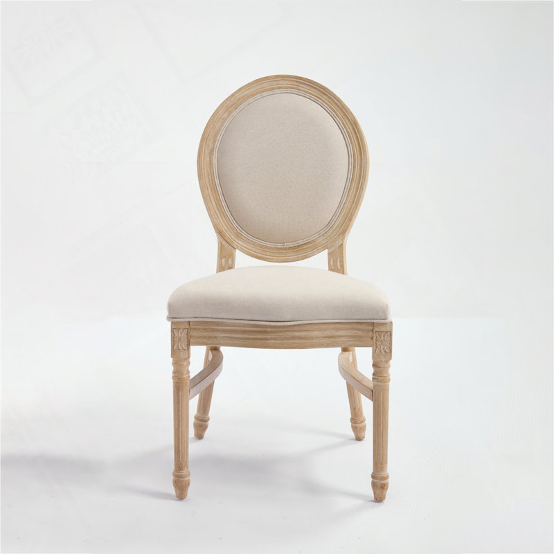 Chaise rembourrée avec pieds en bois