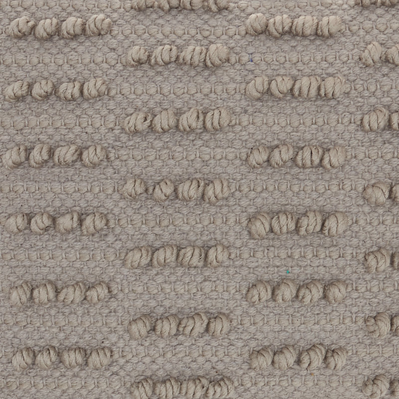 Housse et insert de coussin rectangulaire Kamila, Gris clair