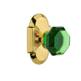 Cottage Plate with Waldorf Emerald Door Knob