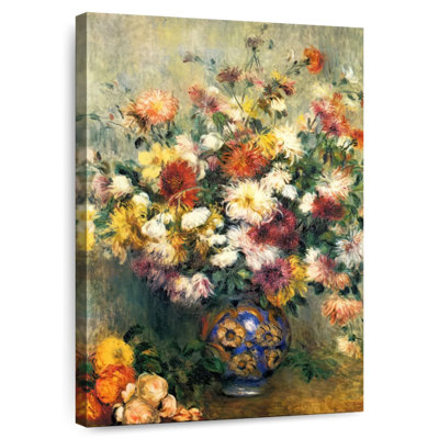Harnek Vase Of Chrysanthemums