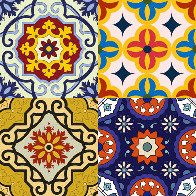 Ensemble de carrelage mosaïque auto-adhésif en vinyle 8 po x 8 po