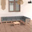 Azha Solid Wood 7 - Person Seating Group with Cushions-1215774210-1215774211