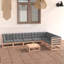 Azha Solid Wood 7 - Person Seating Group with Cushions-1215774211-1215774210