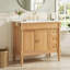 Meuble-lavabo de 36 po avec lavabo, 3 tiroirs, 2 portes à fermeture en douceur et tablettes réglables-32510539