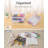 6 Pack Extra Large Plastic Pencil Box, Clear Marker Storage Box, Plastic Container With Lid, Stackable Storage Box
