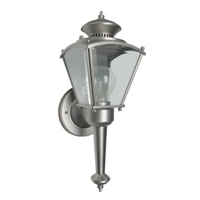 Lanterne murale d'extérieur 1 lumière Aaqil Silver