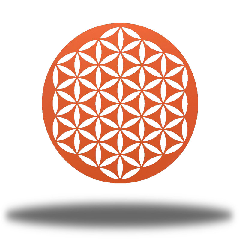 Décoration murale Infinity Mandala, H 24 po x l 24 po x P 0,0625 po, Corail