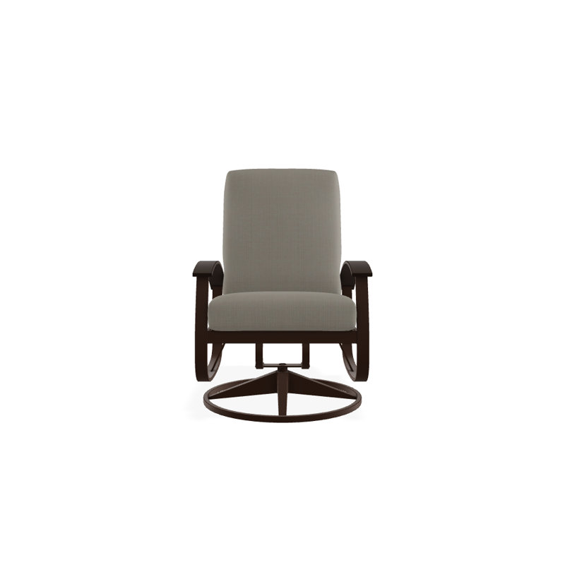 Belle Isle Outdoor Swivel Lounge Chair, Canvas Navy Sunbrella® Canvas, Kona P10, Textured Kona