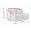 Chaise longue surdimensionnée pour l'intérieur, canapé rembourré en velours côtelé avec coussins, canapé moelleux et moelleux, canapé-lit simple pour le salon, canapé-lit, ...-133285969