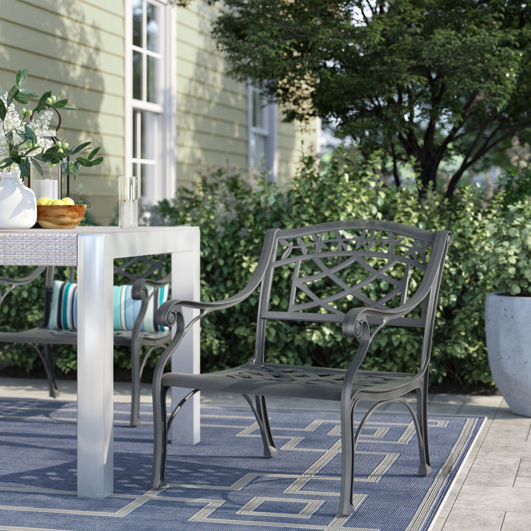 Polebridge Wicker Outdoor Lounge Chair (Set of 2) Astoria Grand