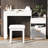 31 Vanity With Flip-Top Mirror, 3 Color Lighting Modes, And Comfortable Stool Upholstery - Add Comfort To Your White Makeup Retractable Storage Unit, Solid Wood A Quality Piece-152673341