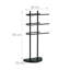 3 Rails Standing Blanket Ladder Black Metal