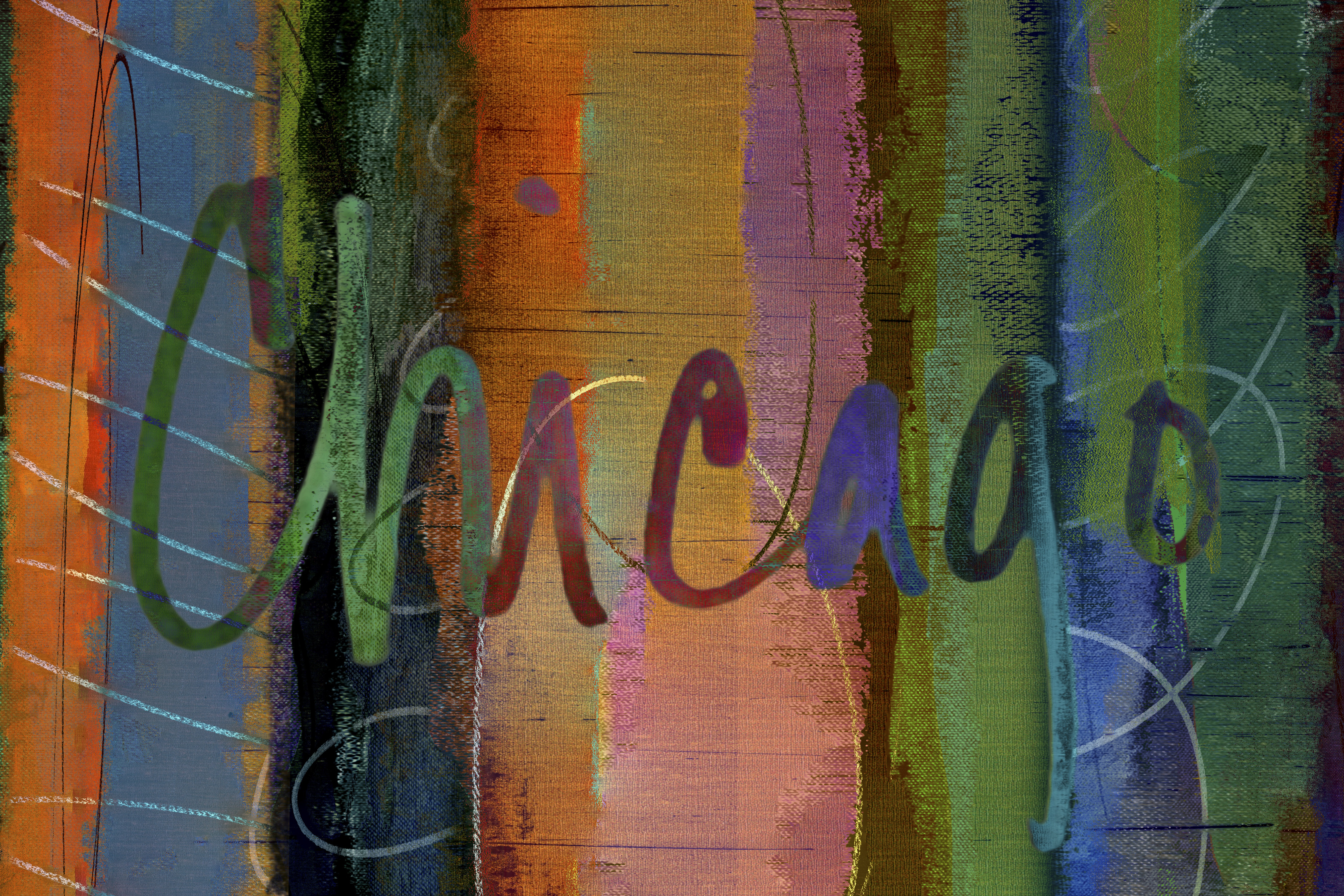 Metro Lane Abstract Chicago - Painting | Wayfair.co.uk