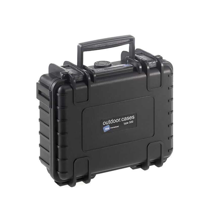Black Polypropylene Waterproof Hard Case with Foam Padding