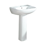 Southhampton Vitreous China Rectangular Pedestal Bathroom Sink