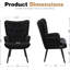 Bastoam 50Cm Wide Tufted Velvet Wingback Chair-2078330906