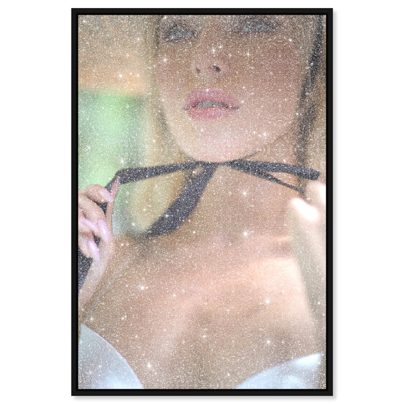 Yours Forever Canvas Fashion Print by Oliver Gal, Black Frame, 10 x 15, 31"H x 21"W, Silver Frame