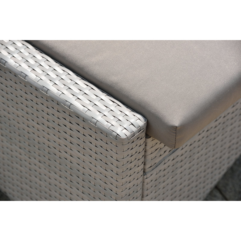 Longue chaise méridienne inclinable double Faust