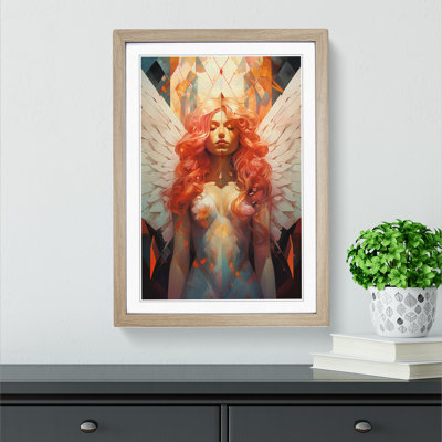 Angel Geometric - Framed Print