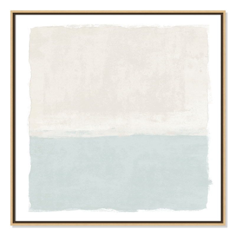 «Ocean Tides II - Square Vesrion Print» par Natalie Carpentieri, H 31,5 po x l 31,5 po, Naturel