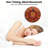 Orange Ceramic Wall Clock Rustic Sunburst Design
