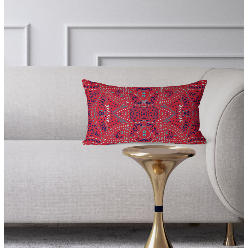 Coussin Free Free, Bleu/rouge