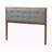 Kaeyla Upholstered Headboard with Mid-Century Modern in Brown Finish, 58.24'' H X 55.81'' W X 0.9''D-859447845-859447844
