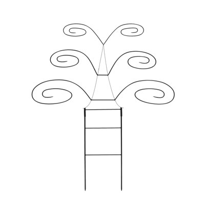 49.75'' H x 32'' W Metal Fan Trellis