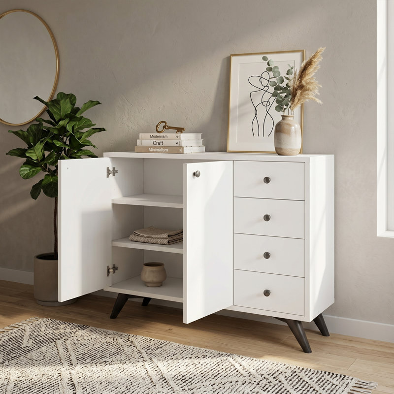 Meldia Accent Cabinet, White