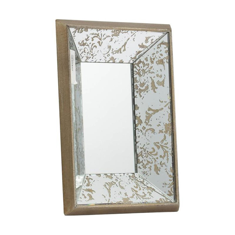 Nault Flat Wall Mirror, 12" H x 9.5" W