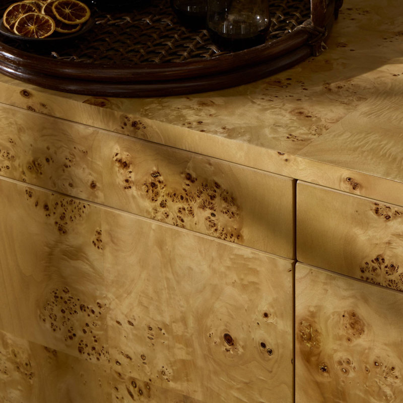 Mullins Sideboard-Natural Mappa Burl