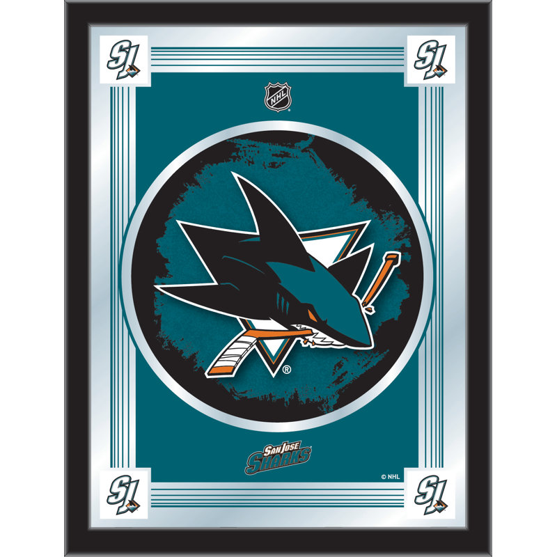 « logo mirror », impression encadrée NHL, San Jose Sharks
