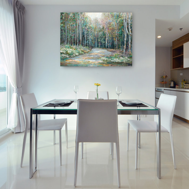 Spring Trail by Studio Arts Canvas Art Print, Wrapped Canvas, 42" H x 56" W x 1.5" D
