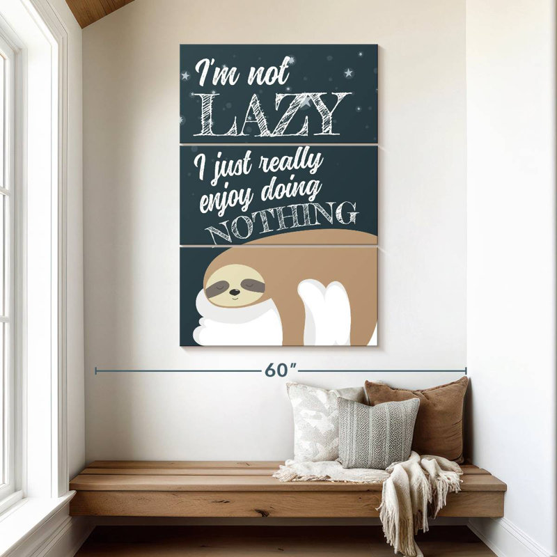 Tergel Funny Sloth, 50" H x 32" W