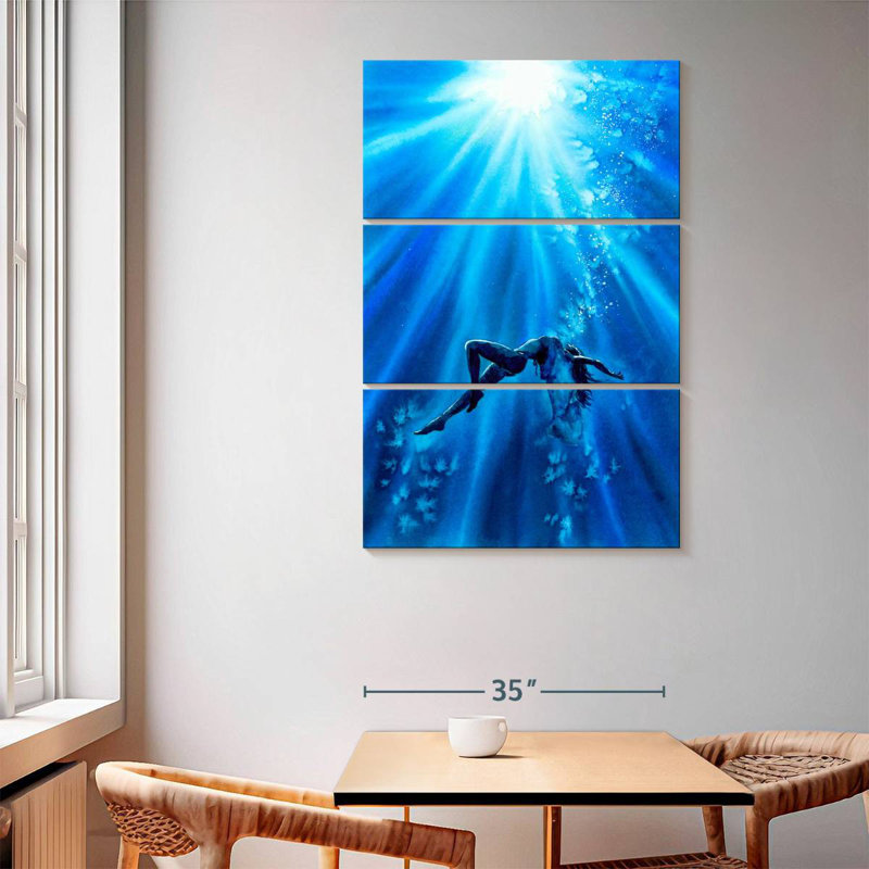 Aletra Freediver Underwater, 65" H x 42" W