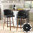 Swivel Upholstered Counter Stool with Solid Wood Frame-100737383-100737385