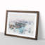 River Thames and London Skyline - Picture Frame Painting Print on MDF-56856065-56856066