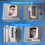 Miroir de douche chauffant sans brouillard pour le rasage avec lumière, batterie rechargeable et ventouse