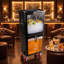 Bac à déchets de boissons commercial (paquet de 3, noir) – Station de vidange à deux compartiments avec roues verrouillables pour bars, restaurants, traiteurs et événements-132419369