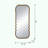 31.4x1.4x74" Oversized Wooden Floor Mirror
