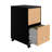 Esean 18'' Deep Mobile File Cabinet with Wood Pattern Drawer Fronts-1123703214