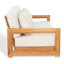 Montford Teak Patio Sofa with Cushions