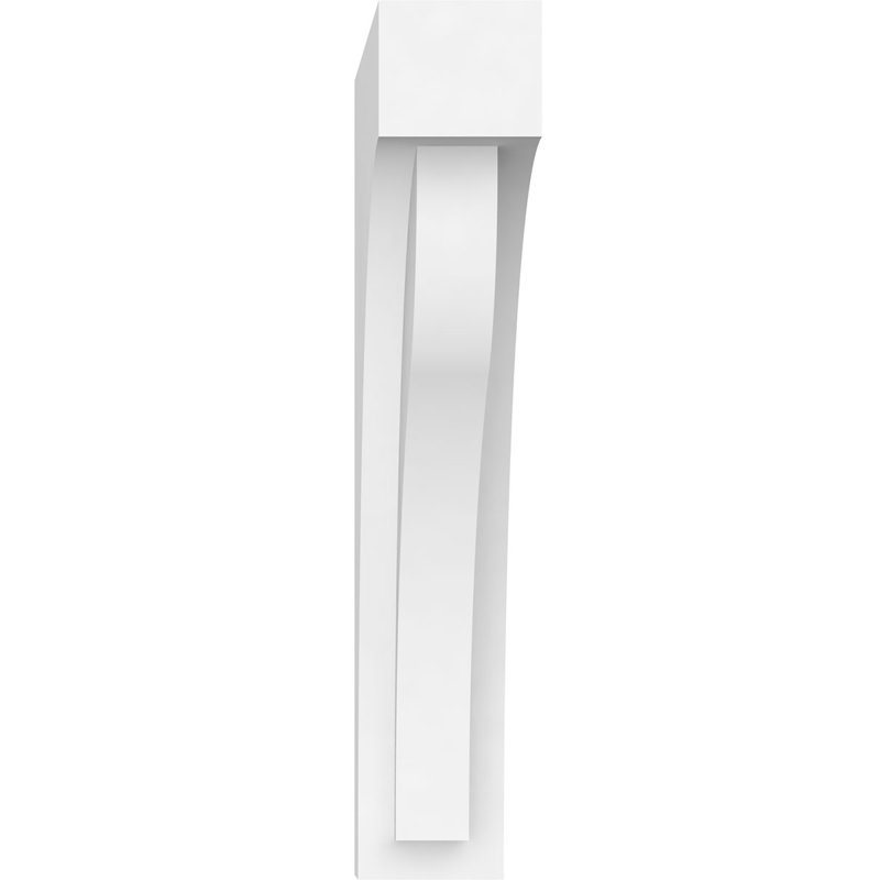 Standard Helena Architectural Grade PVC Corbel, 8.38" H x 1.5" W x 5" D