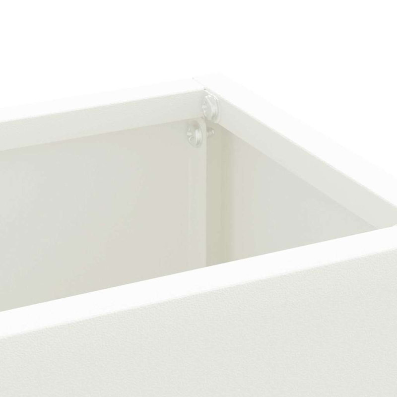 George Oliver Steel Storage Tub & Tote, White