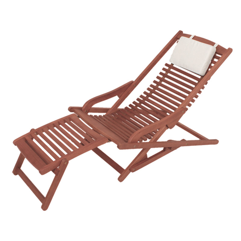 145cm Long Reclining Eucalyptus Single Chaise with Cushions