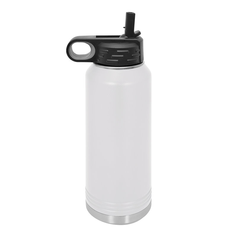 Bouteille d'eau isolée en acier inoxydable Sofia's Findings, 40 oz, Blanc
